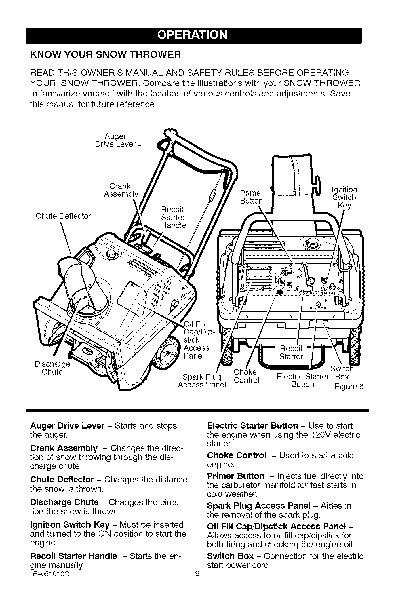 craftsman snowblower parts manual